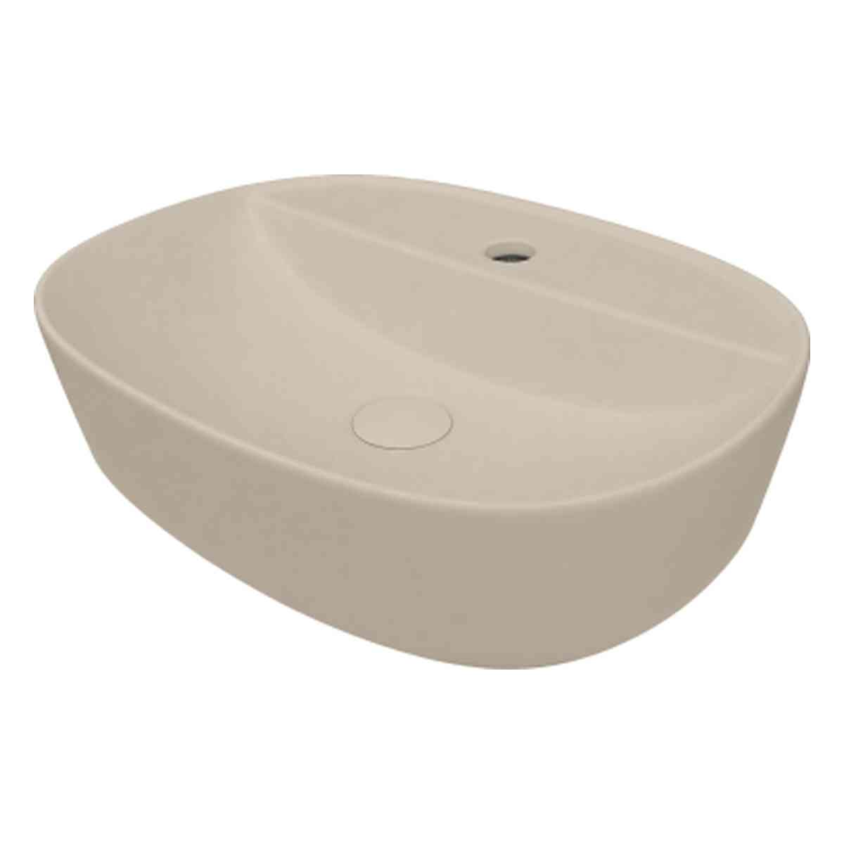 Spin 50Cg Lavabo Ovalado Con Agujero 50,5X38,5X12 Cm Sobre Encimera Kaki Aquore Spin 50Cg Lavabo Ovalado Con Agujero 50,5X38,5X12 Cm Sobre Encimera Kaki Aquore