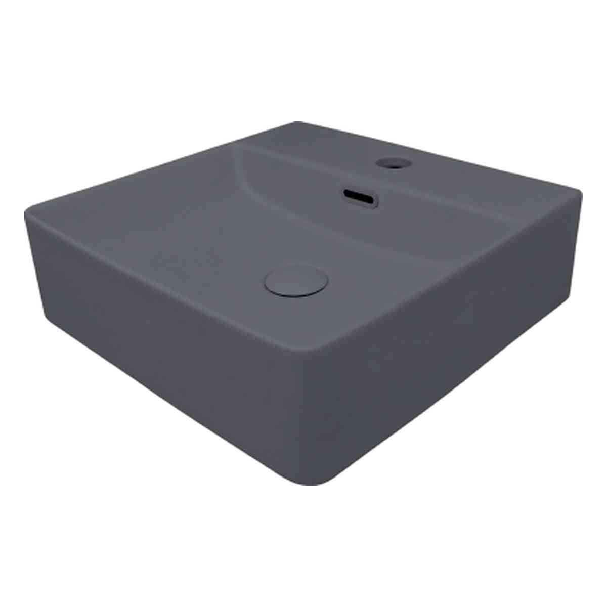 Vento 42M Lavabo Cuadrado Con Agujero 42X42X12 Cm Sobre Encimera O Suspendido Gr Vento 42M Lavabo Cuadrado Con Agujero 42X42X12 Cm Sobre Encimera O Suspendido Gr