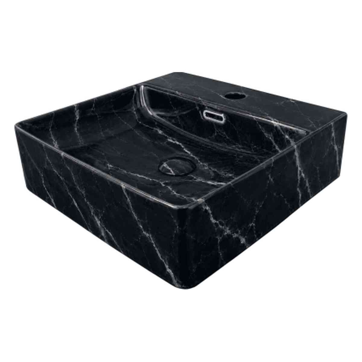 Vento 42M Lavabo Cuadrado Con Agujero 42X42X12 Cm Sobre Encimera O Suspendido Ma Vento 42M Lavabo Cuadrado Con Agujero 42X42X12 Cm Sobre Encimera O Suspendido Ma